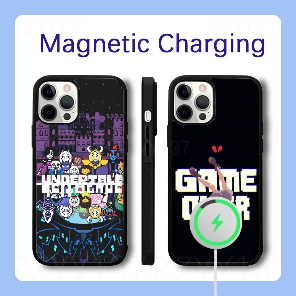

U-Undertale Game Phone Case For iPhone 17,16,15,14,13,12,11,Pro,Max,Plus,Air,Mini,SE Magsafe Magnetic Wireless Charging