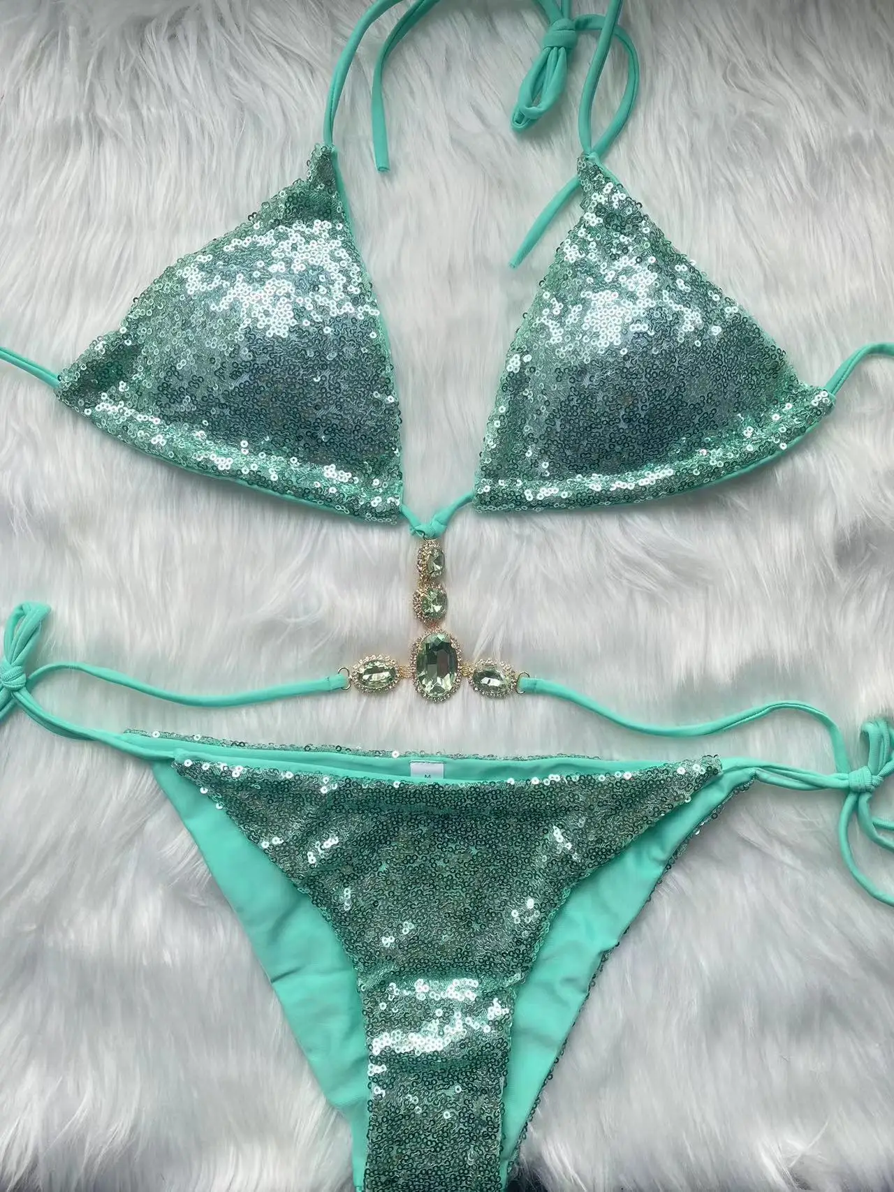 Conjunto biquíni glitter strass lantejoulas, maiô rosa para senhoras, biquíni diamante, swimwear sexy, maiôs correias, moda verão