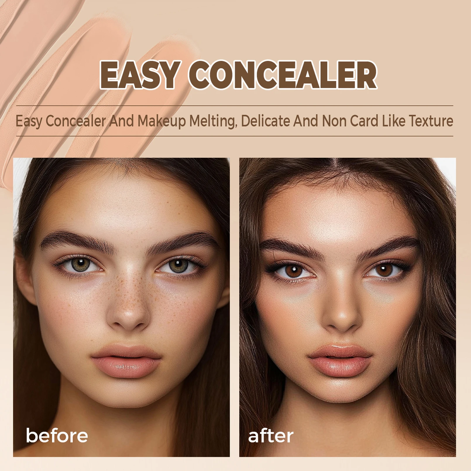 Face Freckles Foundation Concealer Pallet Long Lasting Full Coverage Dark Circles Corrector Contour Lasting Brighten Face Makeup