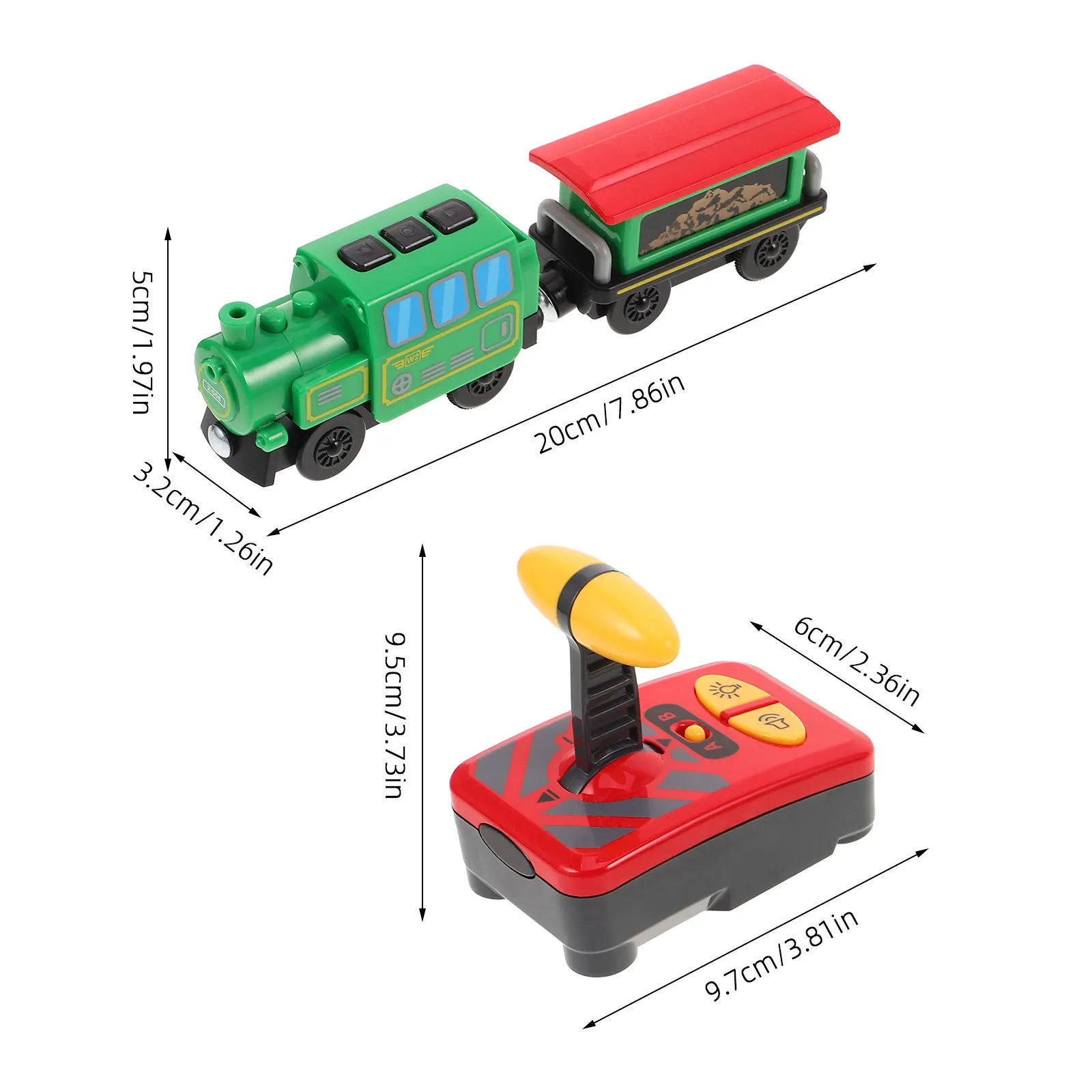 Kleine treinset Elektrisch gemotoriseerde locomotief voor kinderen Creatief spelen Leren Ontwikkelingstrein Verbeeldingscoördinatie