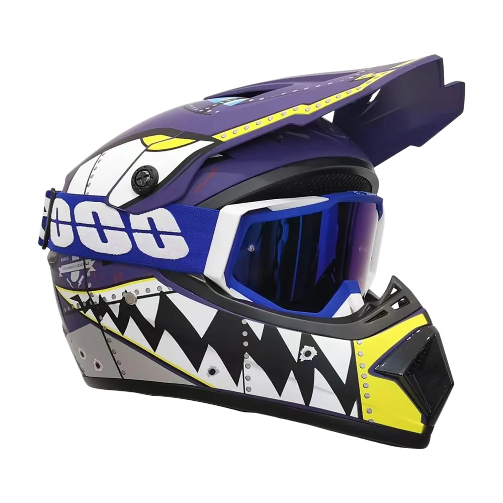 Kids Off-Road Champion Helmet DOT Certified Full Face MX & Dirt Bike Helmet w/ Goggles image 5
