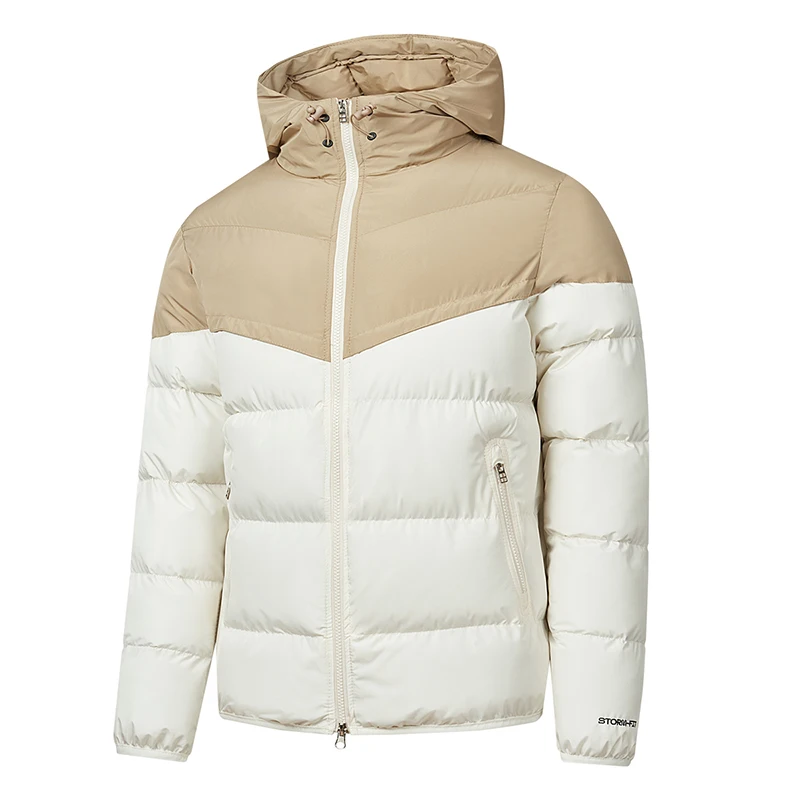 Chaqueta acolchada con capucha para jóvenes y de mediana edad, abrigo acolchado grueso y frío cálido para otoño e invierno, chaqueta a prueba de viento de colores a juego