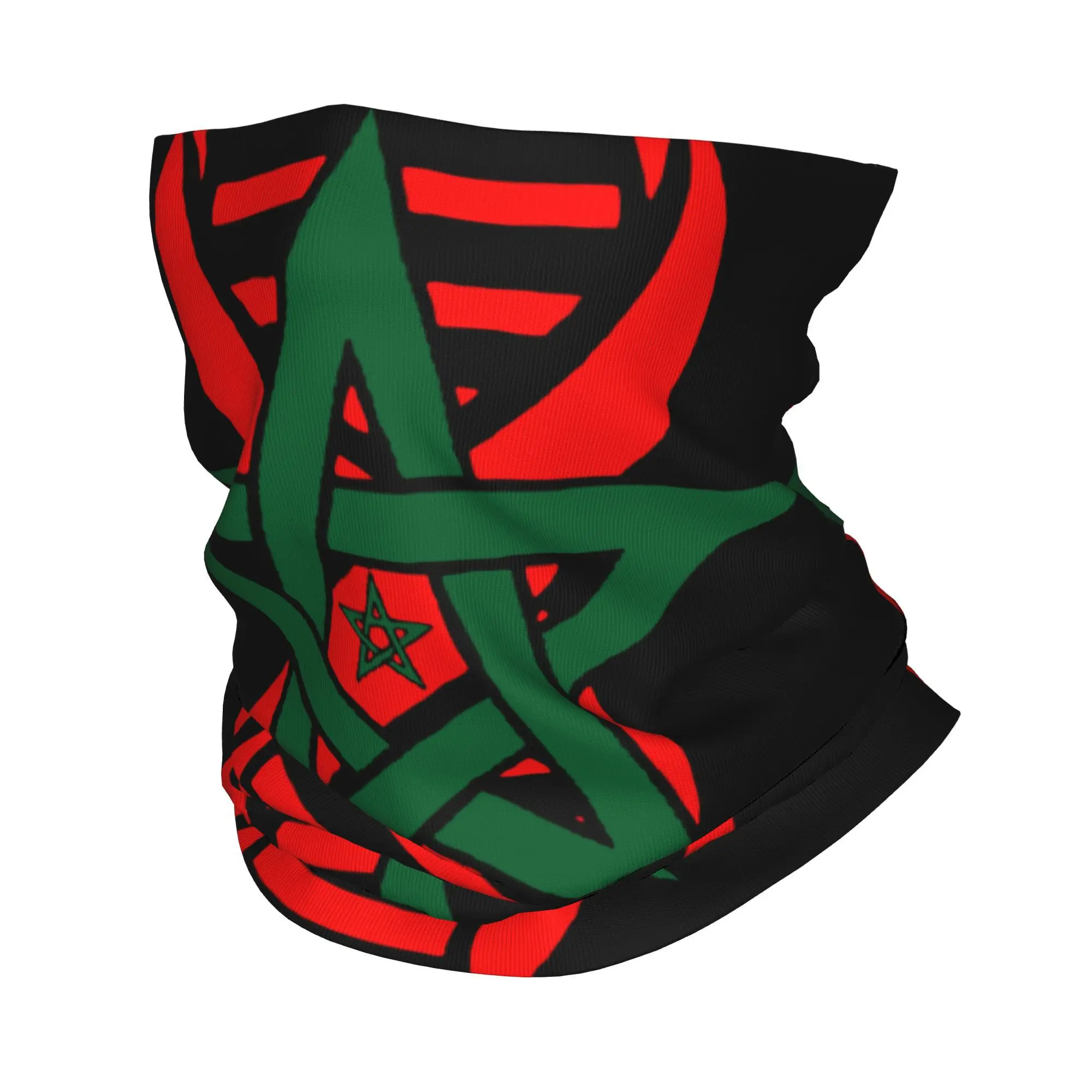 

Moroccan Flag Its In My DNA Morocco Bandana Neck Gaiter Printed Magic Scarf Warm Balaclava Hiking for Men Women Adult All Season