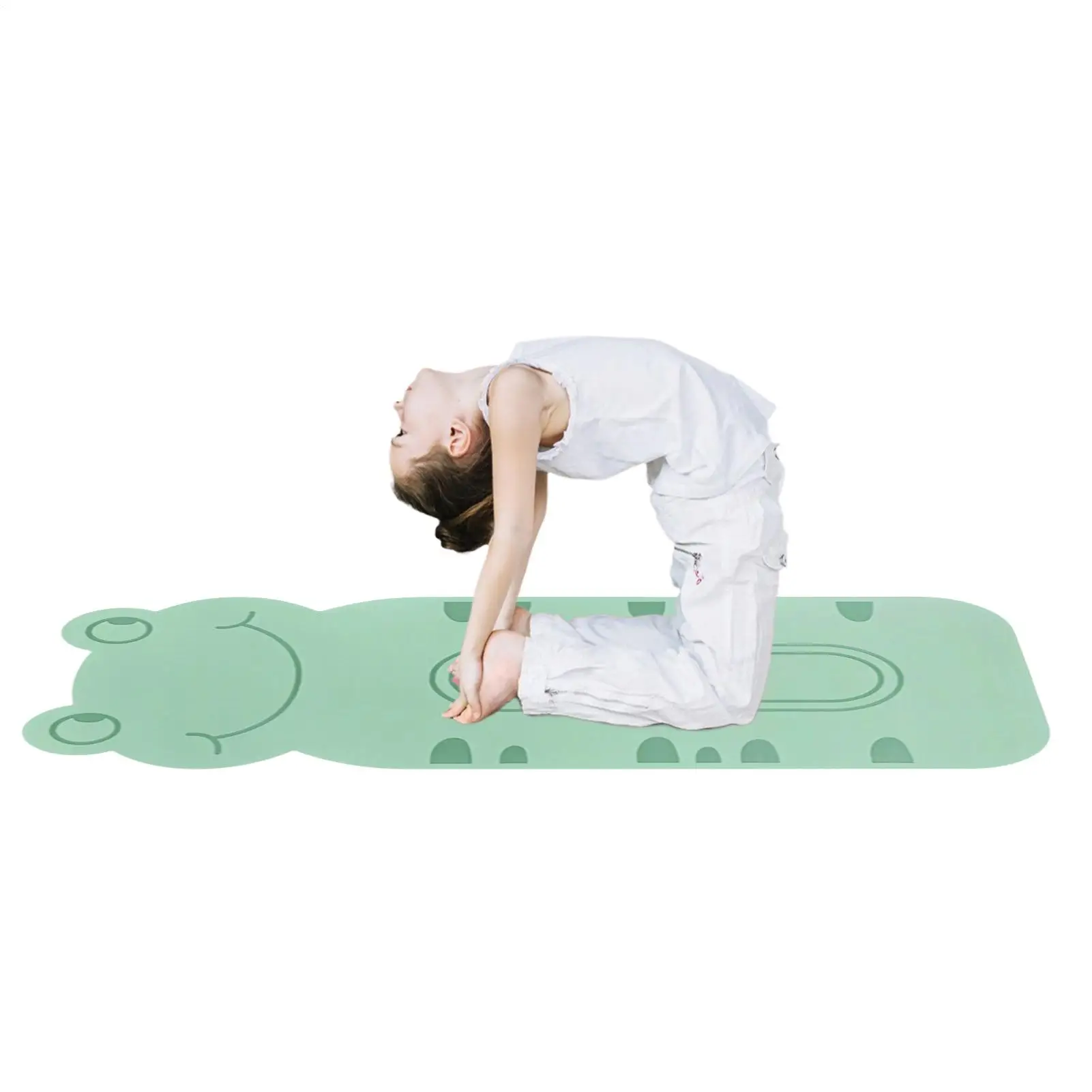 Cute Yoga Mat Cartoon Animal Pattern Pilates Pad Indoor Pilates Mat For Fitness Home Living Room Bedroom Gym Apartment Dormitory