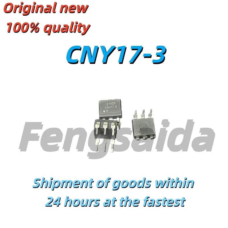 5PCS Brand New Original CNY17-3 Through-Hole DIP-6 Transistor Output Optocoupler Isolator