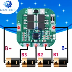 BS  4S 14.8V / 16.8V 20A peak li-ion BMS PCM battery protection board bms pcm for lithium LicoO2 Limn2O4 18650 li battery