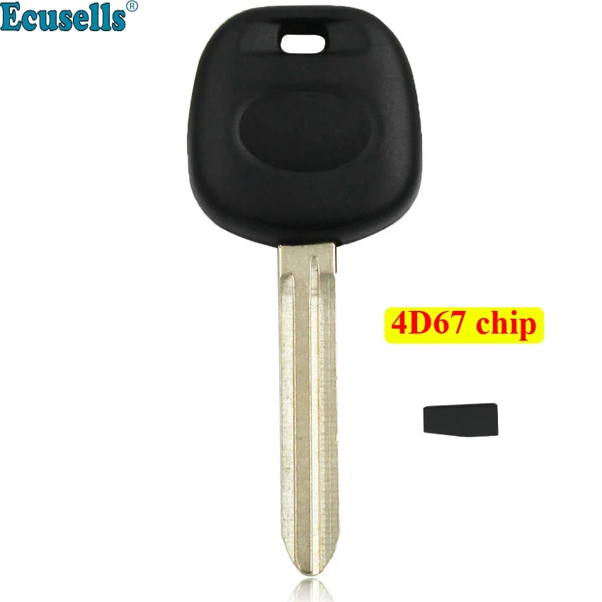 1PC/5PCS Replacement Transponder Ignition Blank Key with 4D67 ID67 Chip for TOYOTA 4Runner HiAce Highlander RAV4 Uncut TOY43