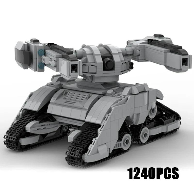 Moc Building Bricks Military Model Mech Tank Hunter Killer X2 Technology Modular Block Gifts Toys For Children DIY Sets Assembly