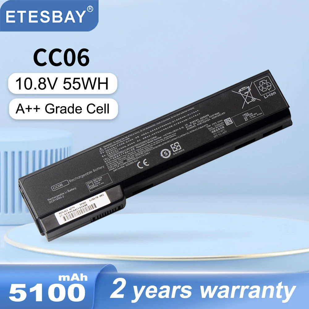 

Аккумулятор для ноутбука ETESBAY CC06 CC06X 55WH для HP ProBook 6360b 6460b 6470b EliteBook 8460p 8460w