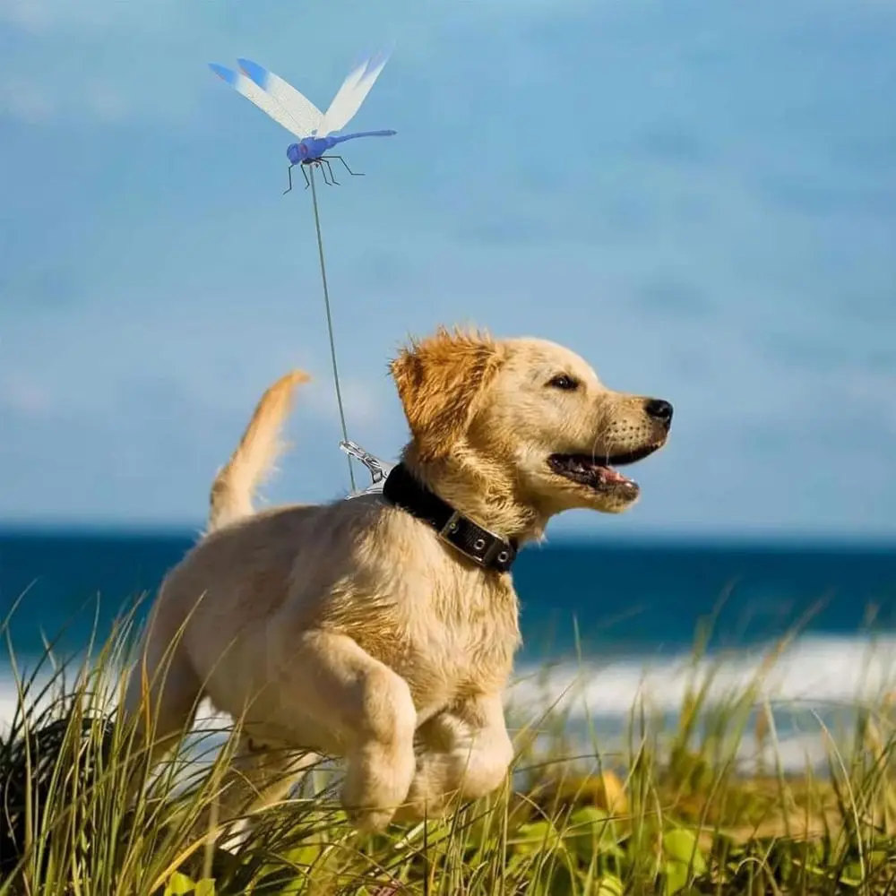 

DIY Fake Dragonfly Rod Clip Insect Repellent Rod Gardening Fake Dragonfly Pole Clip Insect Repellent 3D Artificial Dragonfly