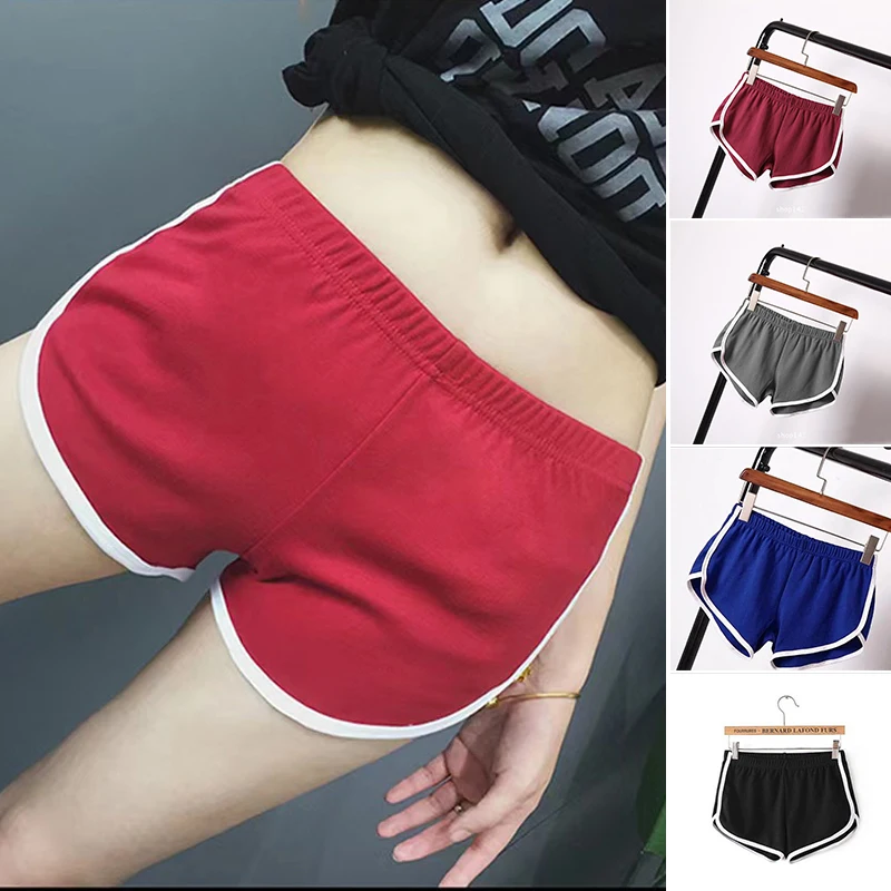 Summer Casual Shorts Women Fit Solid Available Shorts Loose Elastic Waist Breathable Women Sports Shorts Yoga Beach Pants