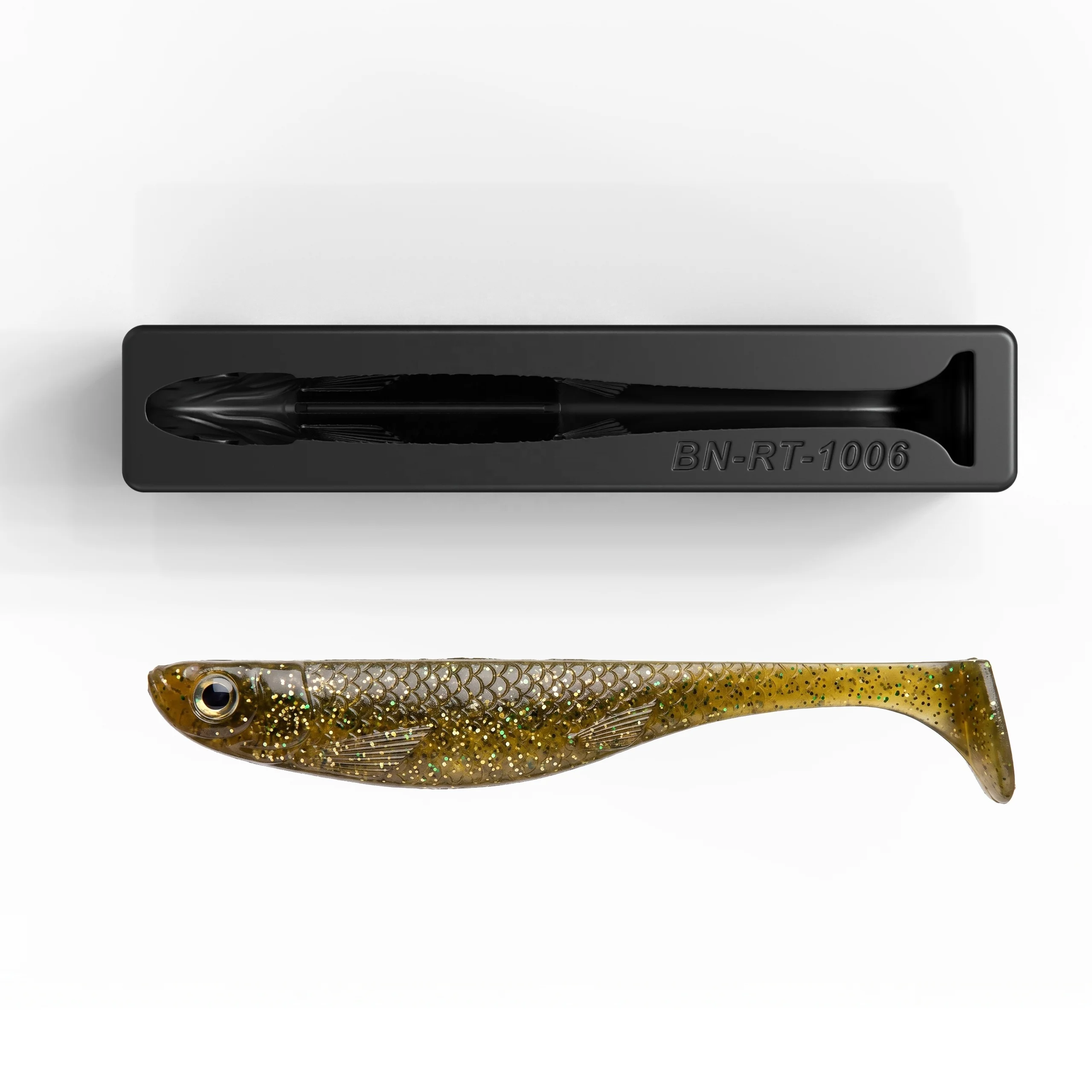 1 Cavity Open Pour T-Tail Soft Bait Mold 5 Inch Plastic PVC High Temperature Resistant 15g DIY Fishing Lure Making Mould