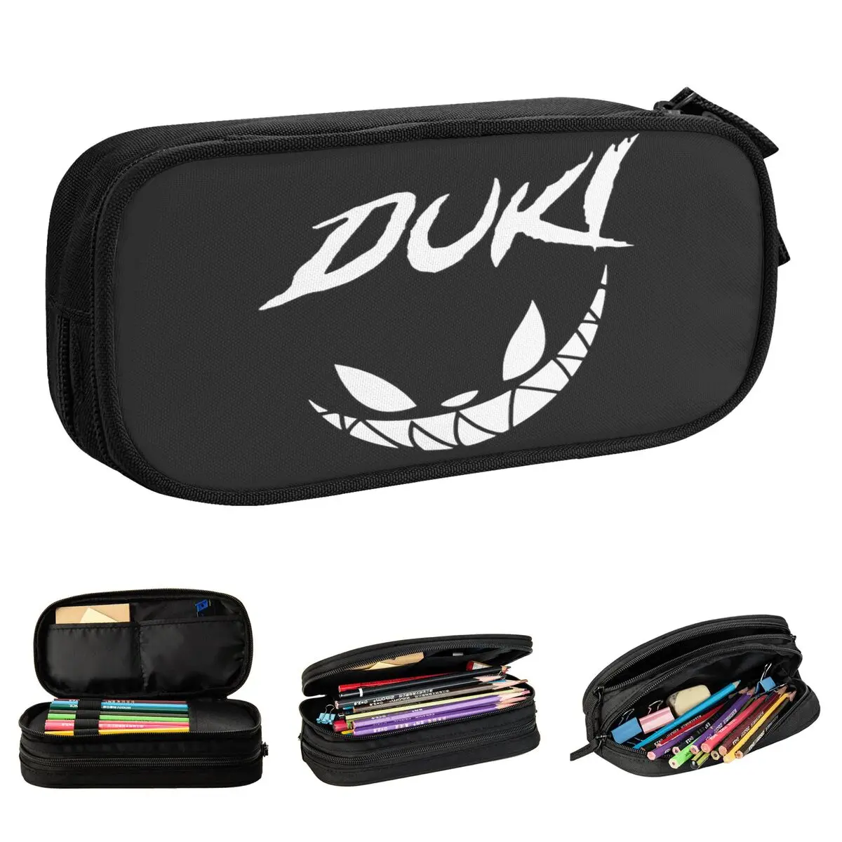 Duki Tour Pencil Cases Latin Rock Rapper Pencilcases Pen Box for Girls Boys Large Storage Bag School Supplies Zipper Stationery