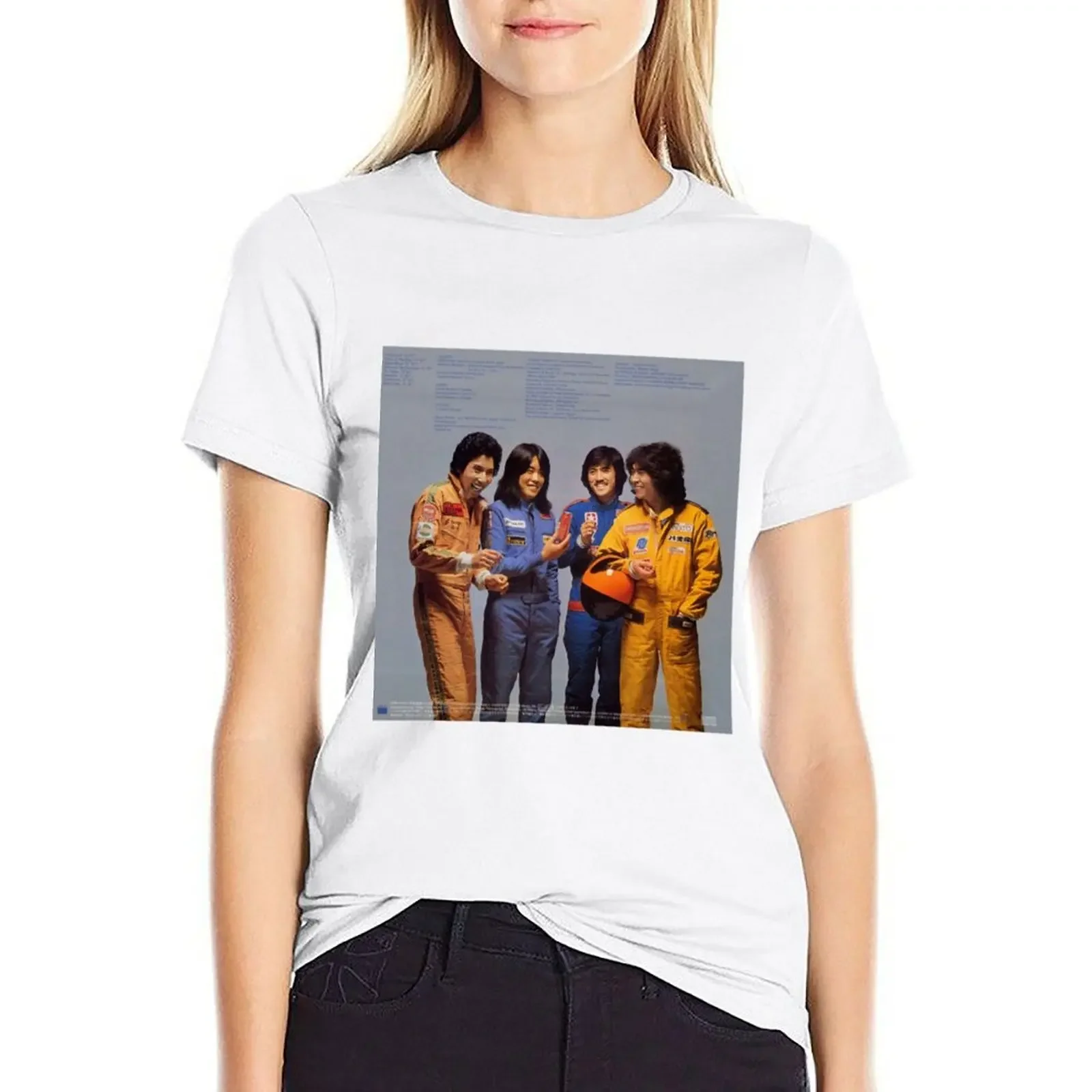 

Casiopea band photo album T-shirt graphics shirts graphic tees kawaii clothes t shirts for Women