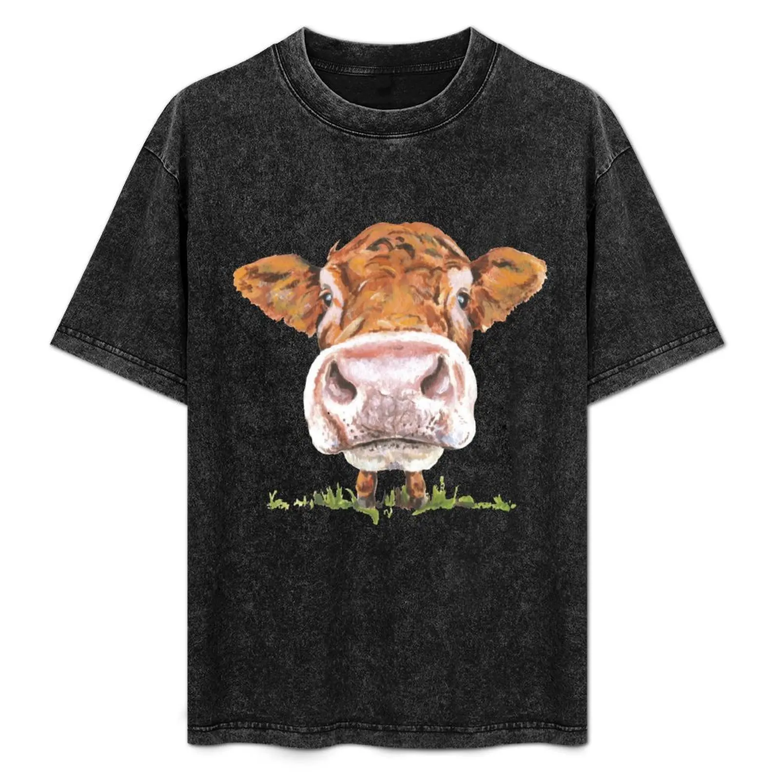 

Cute Cow T-Shirt Casual Fashion Short Sleeve Cotton T-Shirt