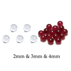 2/3/4mm Diameter Quartz Ruby Balls