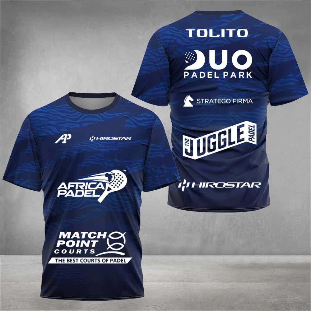 Sommer-Neukollektion Padel Multi Text Padel Grafik 3D-Druck Herren Damen Unisex Schnelltrocknend Atmungsaktives Sport-Wettkampf-T-Shirt – Detail 15