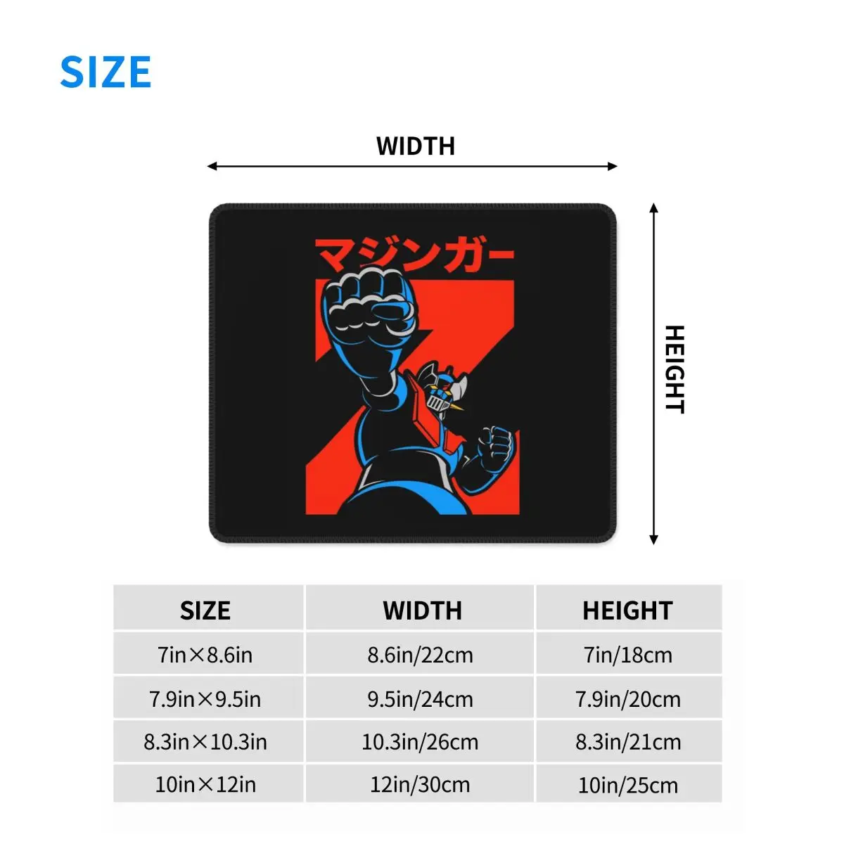 Mazinger Z Goldorak Actarus Grendizer masque tapis de souris ordinateur clavier tapis de souris Gamer PC ordinateur portable tapis de bureau tapis de Table de bureau