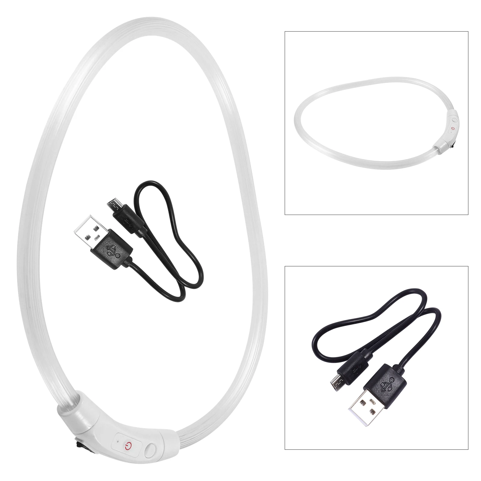 

Glowing Led Lighted Plastic Led Puppy Durable Plastic Night Safety Collar Glowing Puppy Collar For Dogs Cats