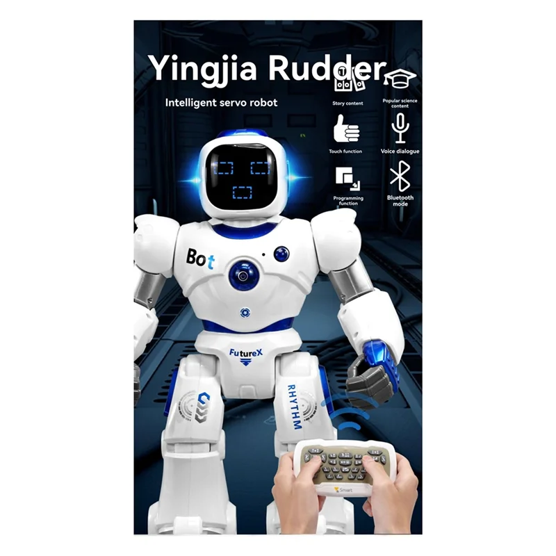 YSUN-روبوت تفاعلي يمكن التحكم فيه بالصوت، رقصات قابلة للبرمجة، يتميز بتقنية عالية، هدية عيد ميلاد مثالية للأطفال