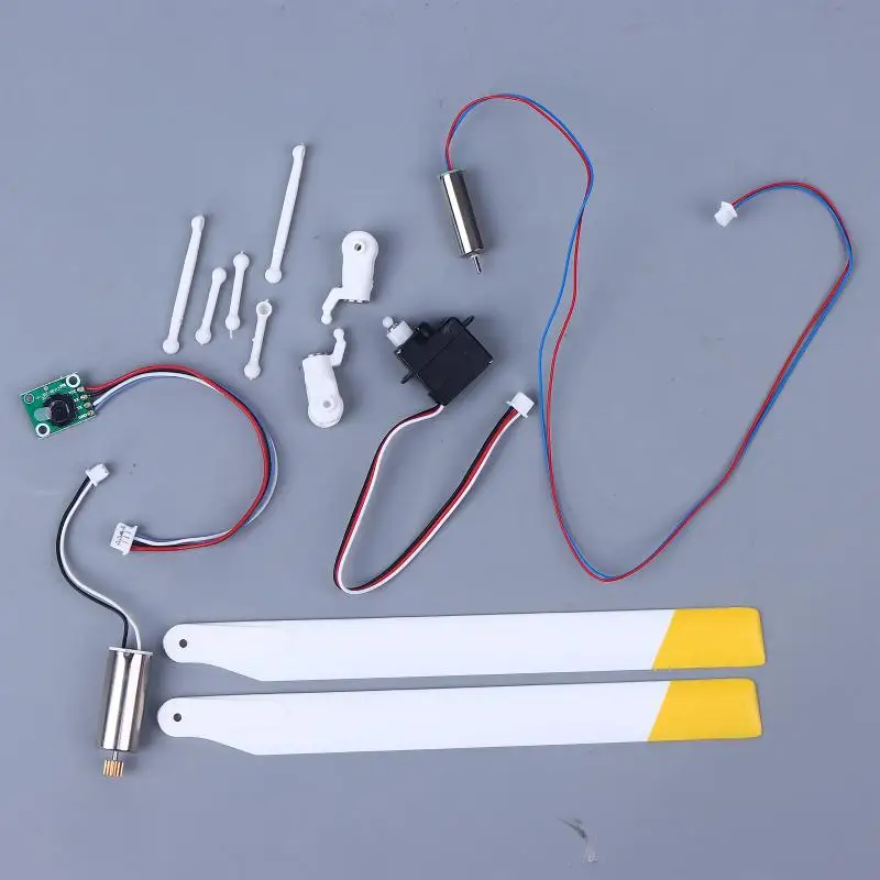 RC ERA C138 Bell 206 Helicopter Upgrade Parts-Main Rotor Blades, Servo Motor & Swashplate Kit for RC Model Repair