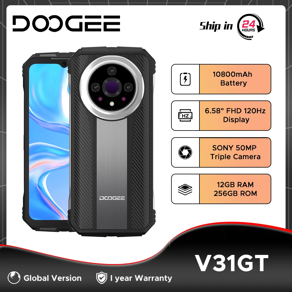 Global Version DOOGEE V31GT 5G Rugged Phone 6.58