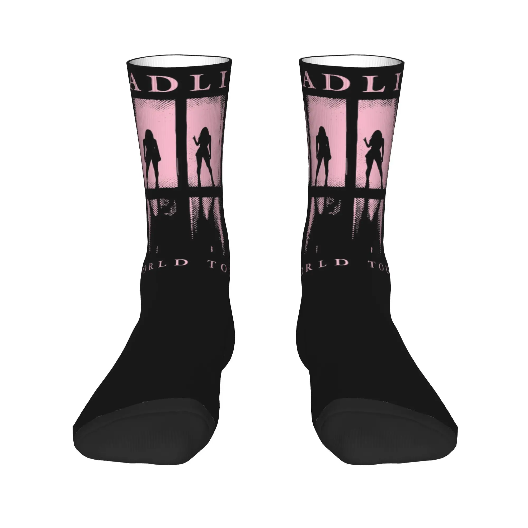 

Забавные корейские носки Deadline Black World Tour 2025 года, женские и мужские теплые футбольные спортивные носки с 3D принтом