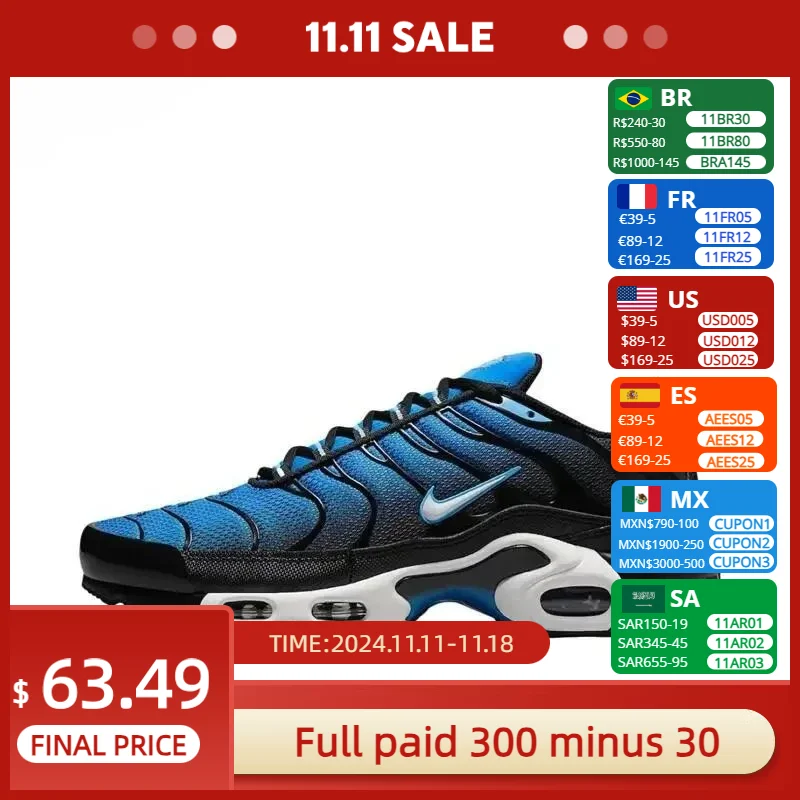 NIKE Air Max Plus 'Aquarius Blue' DM0032 402 Retros Walking Running Sports Shoes Men Sneakers Women Christmas Birthday Gifts