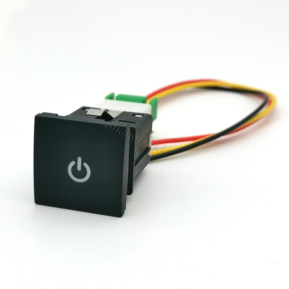 1 قطعة DC12V سيارة LED كاميرا DRL السلطة على قبالة الضباب مفتاح الإضاءة زر مع سلك للجولف 6 جيتا MK6 شيروكو توران 2006 - 2012
