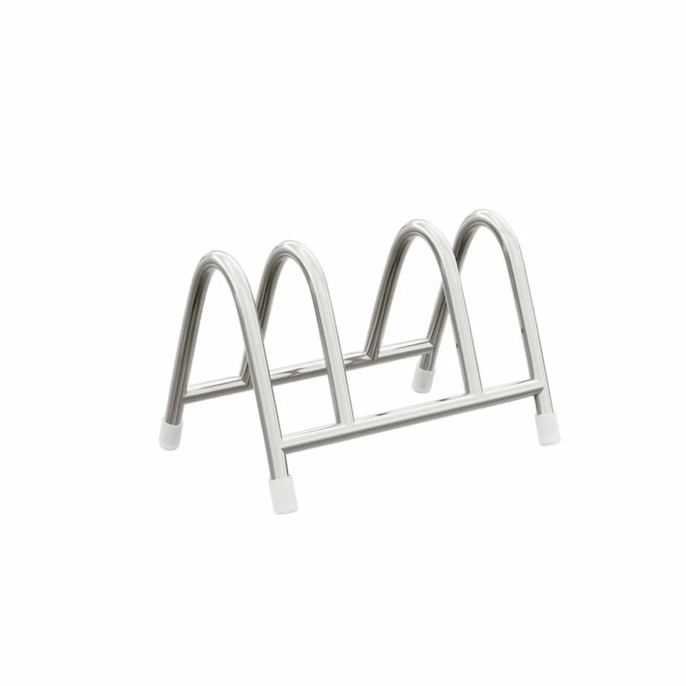 

Stainless Steel Pot Lid Storage Rack Vertical Moisture-proof Cutting Board Holder Anti-slip Space Saving Cookware Holder Kitchen