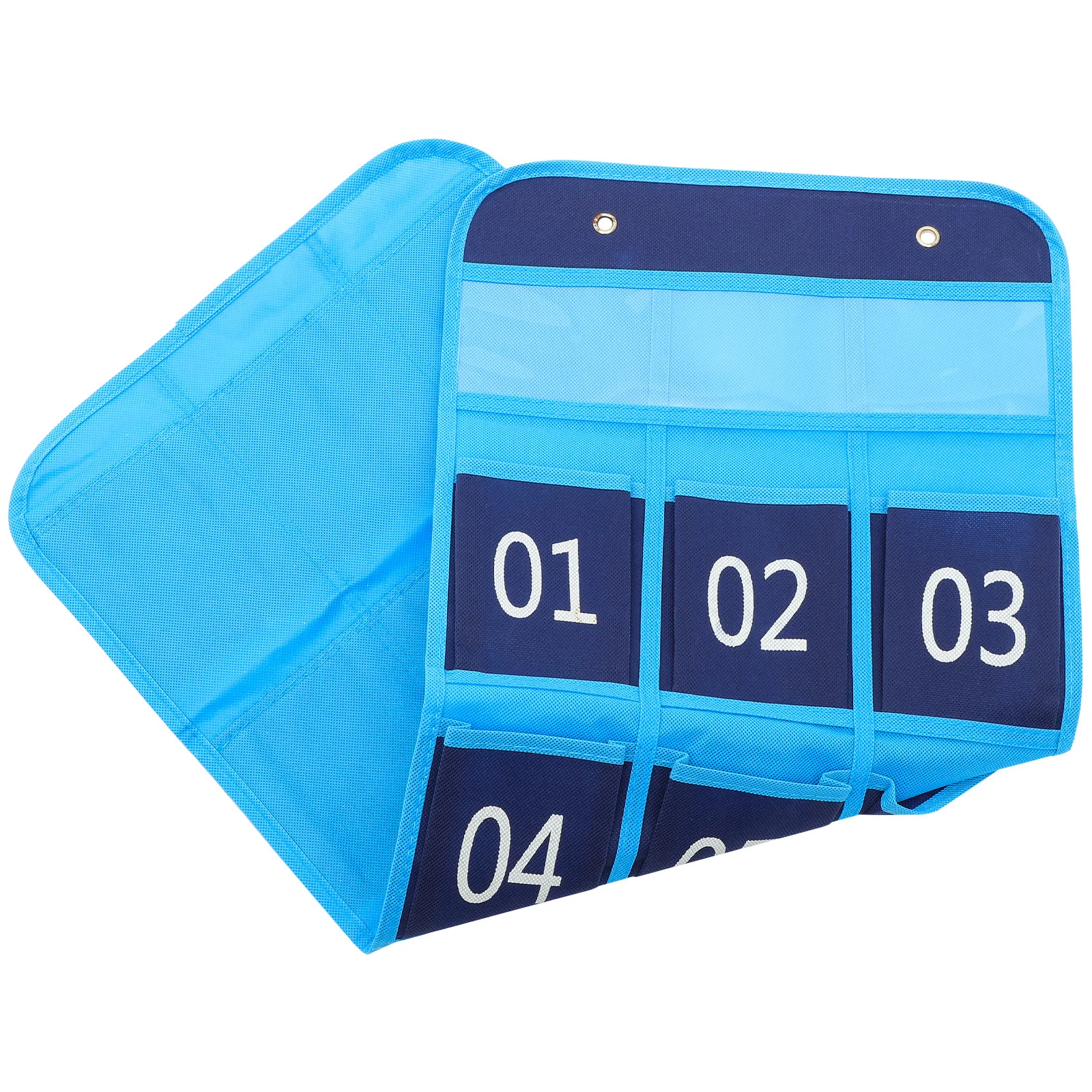 

Classroom Mobile Phone Storage Bag Numbered Pouch Wall Organizer Cloth Iron Material Clear Printing Easy Access