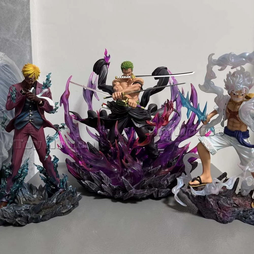 Estatua Jt de una pieza, gama completa, mono D. Luffy Gear 4, modelo de muñecas, figura de Anime de una pieza, juguetes coleccionables, regalos de navidad
