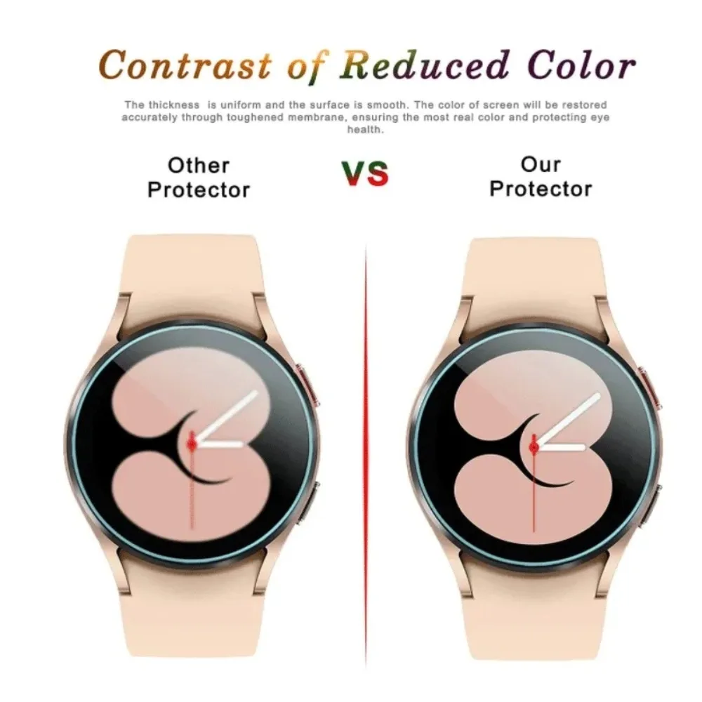 2pcs Screen Protector Tempered Glass Watch 4 Anti-Scratch Water-proof Watch 5 Anti Scratch Film HD Glass with Kit