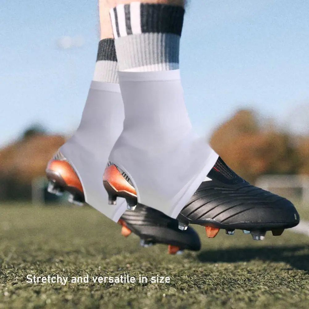 1 Par de Cubrebotas para Fútbol, Super Suaves, Altamente Elásticas, Antideslizantes, de Color Sólido, Accesorios Deportivos
