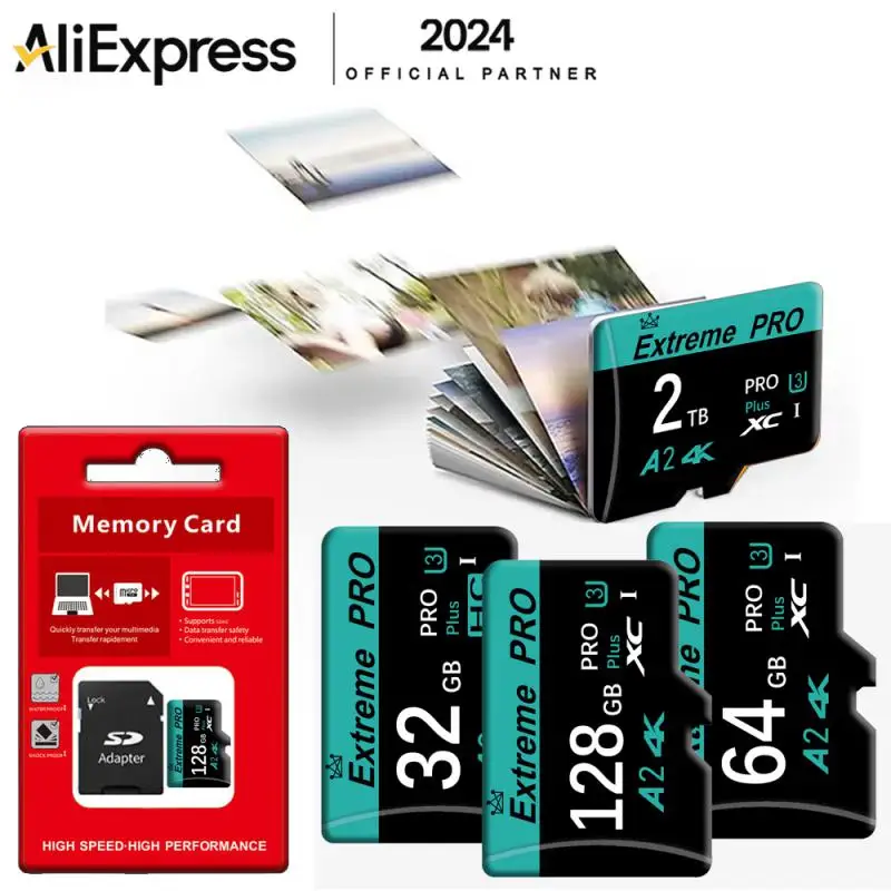 SD Card High Speed 2TB 1TB TF Flash Card Extrem Pro Memory Card High Capacity For PC/Smartphone/Camera