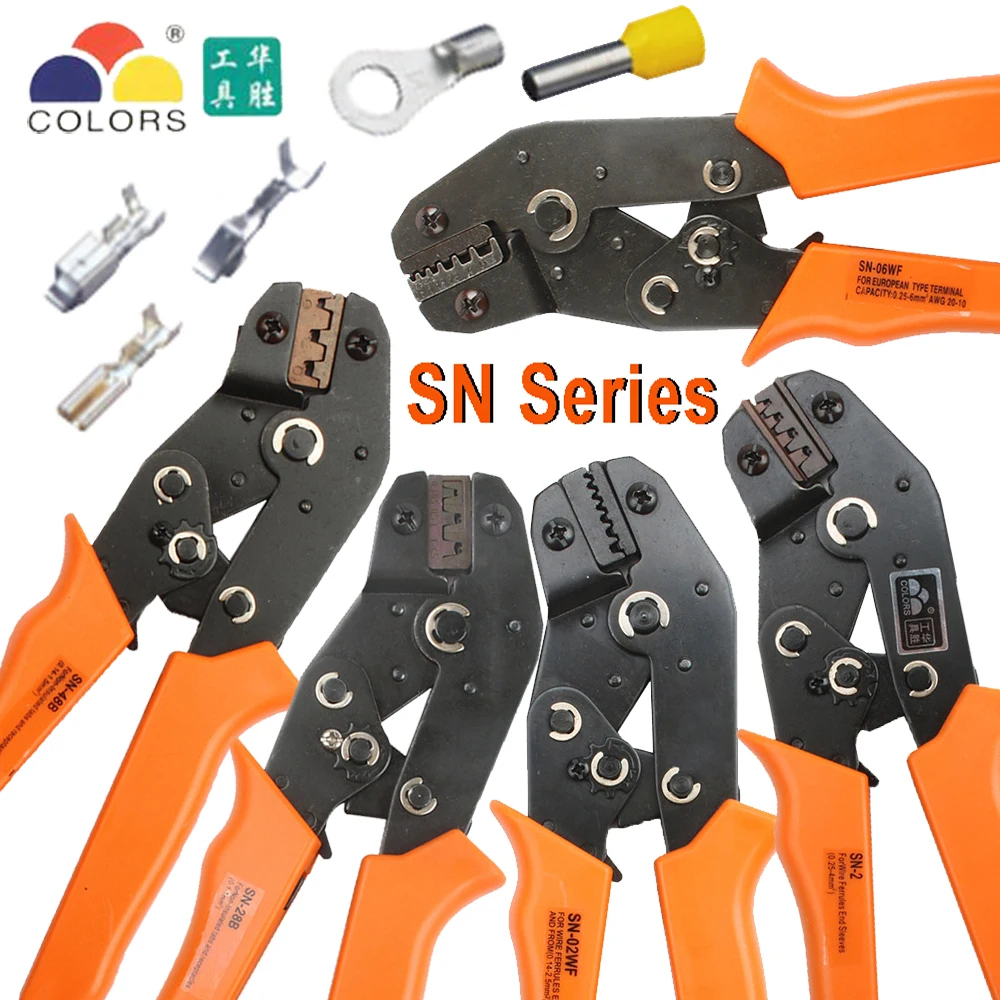 

1PC Crimping Pliers Tools SN-28B SN-48B SN-01C SN-2 SN-06WF SN-16WF Pulg Tube Insuated Terminals Electric Clamp Crimp Tool