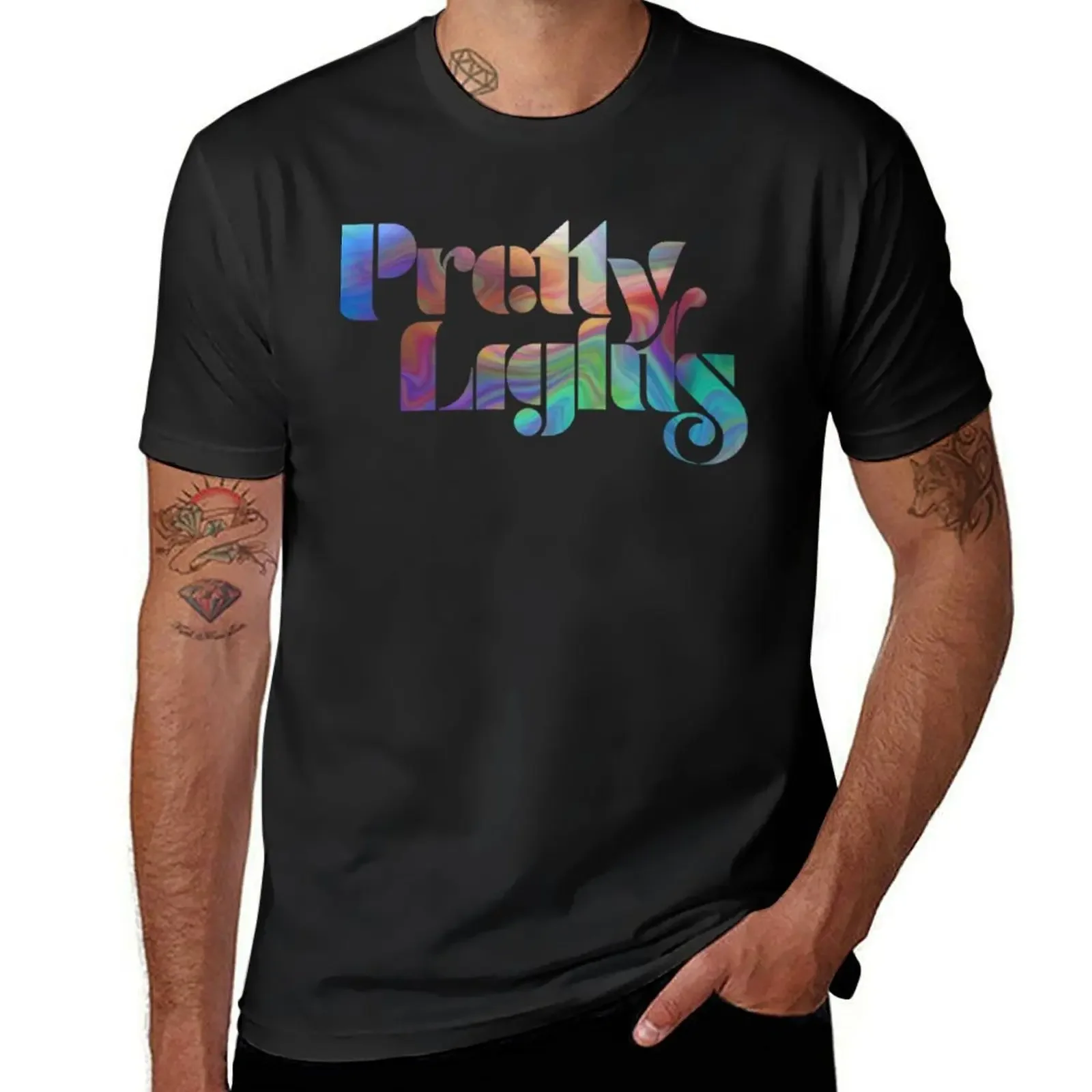 Pretty Lights T-Shirt street wear cute tops tee shirts for men