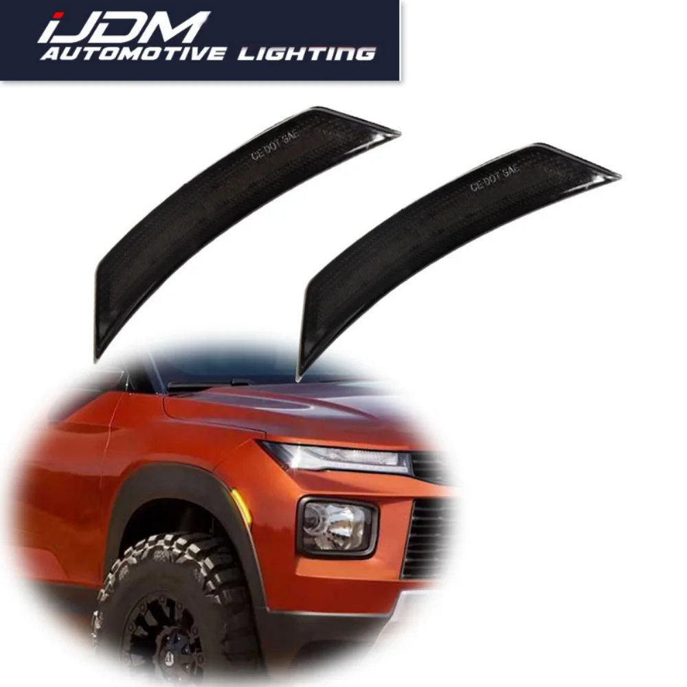 

For Chevrolet Chevy Trailblazer 2021-2025 Amber / White LED Front Bumper Side Marker Lights Turn Signal Lights Parking Lights