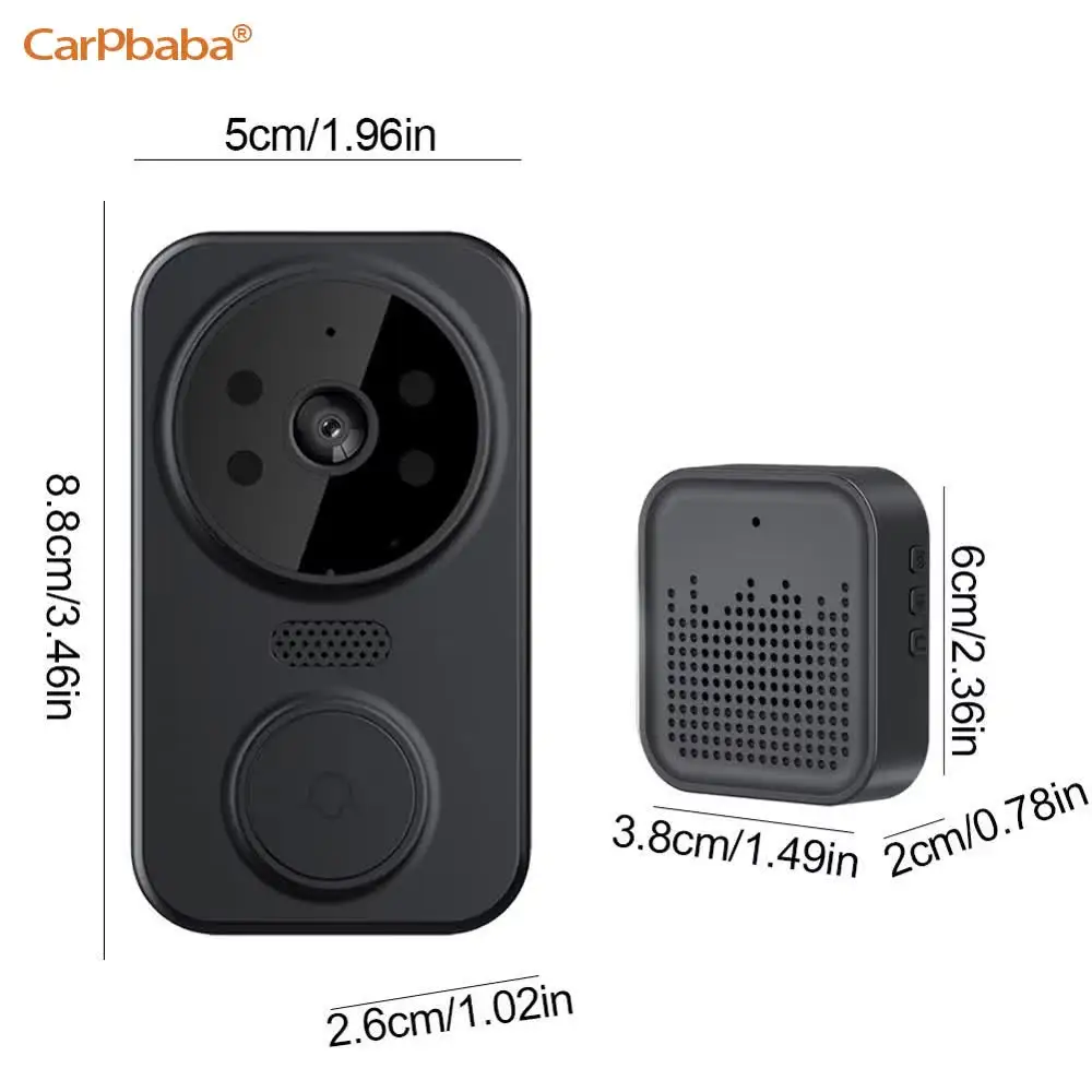 M8 와이파이 비디오 초인종 무선 HD 카메라, PIR 모션 감지, IR 알람 보안, 스마트 홈 문짝 벨, 가정용 와이파이 인터콤