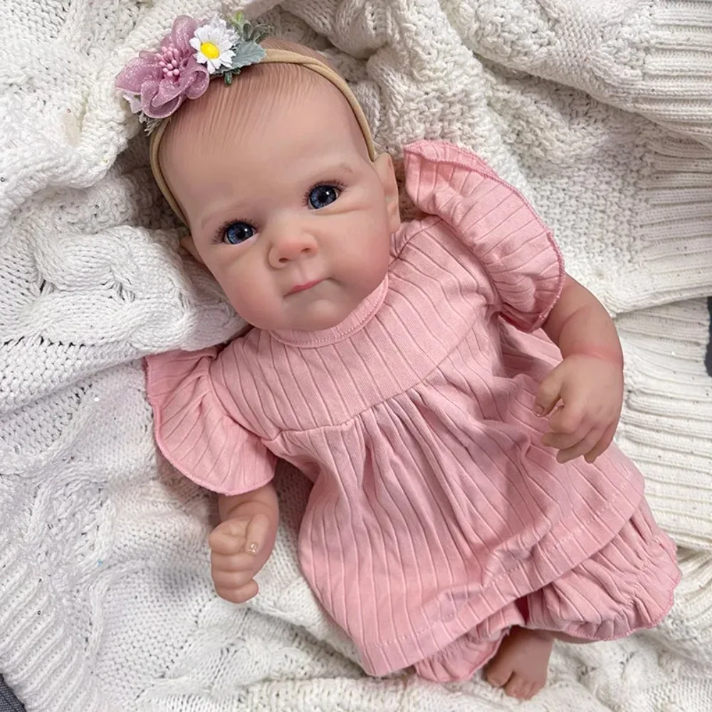 17インチ完成済みリボーンドールベティ、手描きの3Dスキン、目に見える血管付き、リボーンドールキッズトイ付き