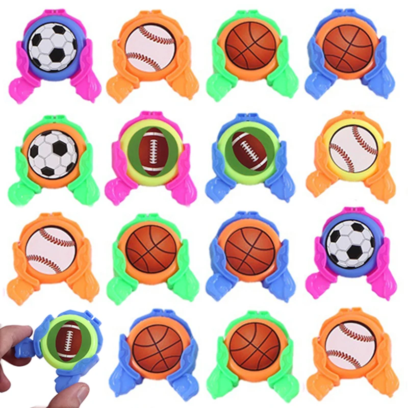 20pcs Sports Theme Flying Saucer Pressure Handheld UFO Toy for Kids Birthday Party Favor Guest Gifts School Rewar Goodie Fillers