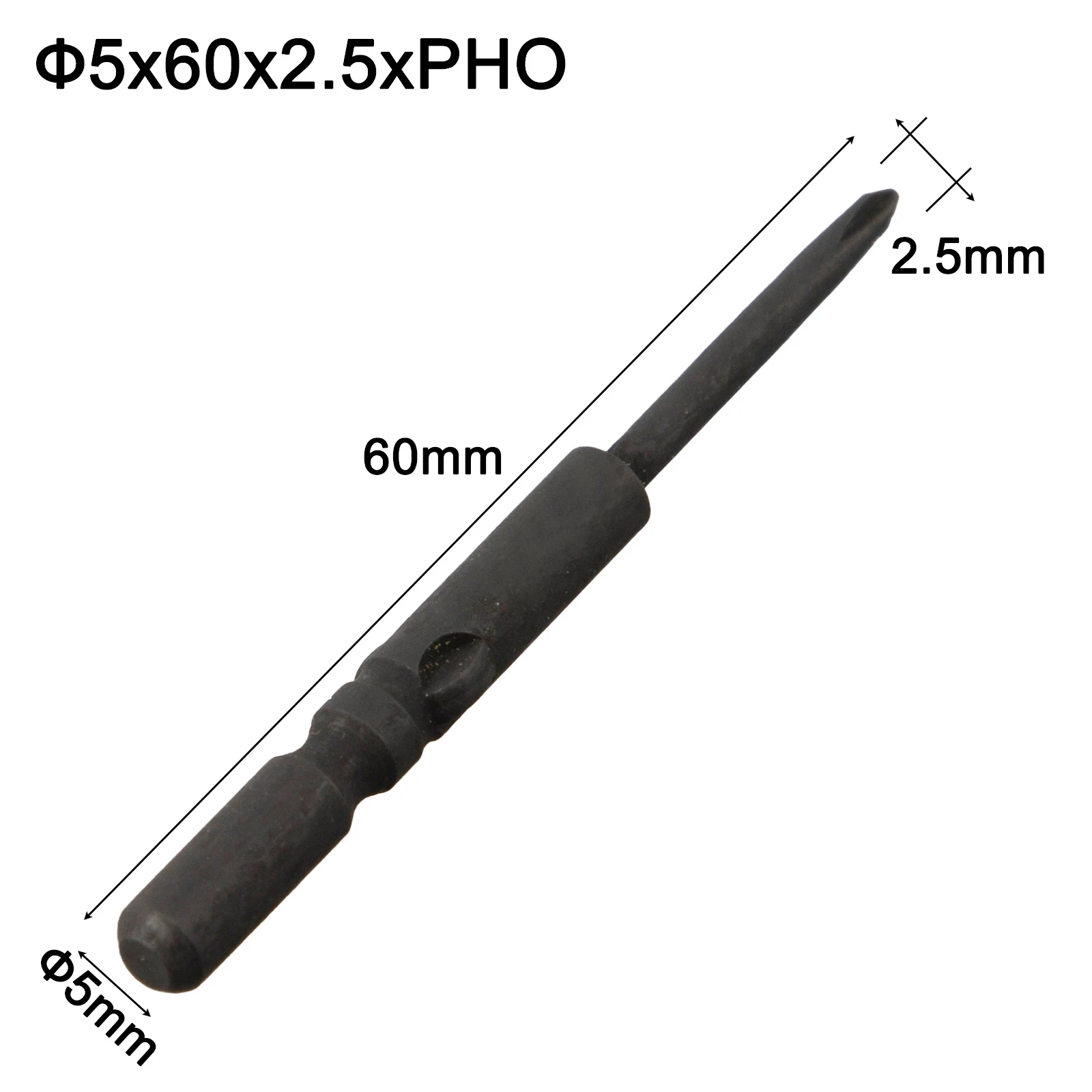 New Practical Screwdriver Bit BIT Bit - Cross 5mm Round Shank Screwdriver Bit - For 801 Cross Repair Tool - PH0