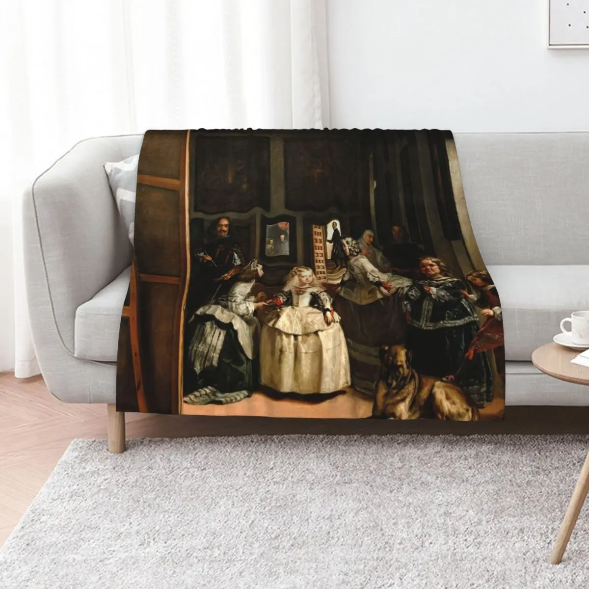 Las Meninas by Diego Velázquez Throw Blanket For Sofa Thin Hair Tourist Shaggy Decorative Throw Blankets For Sofas Blankets