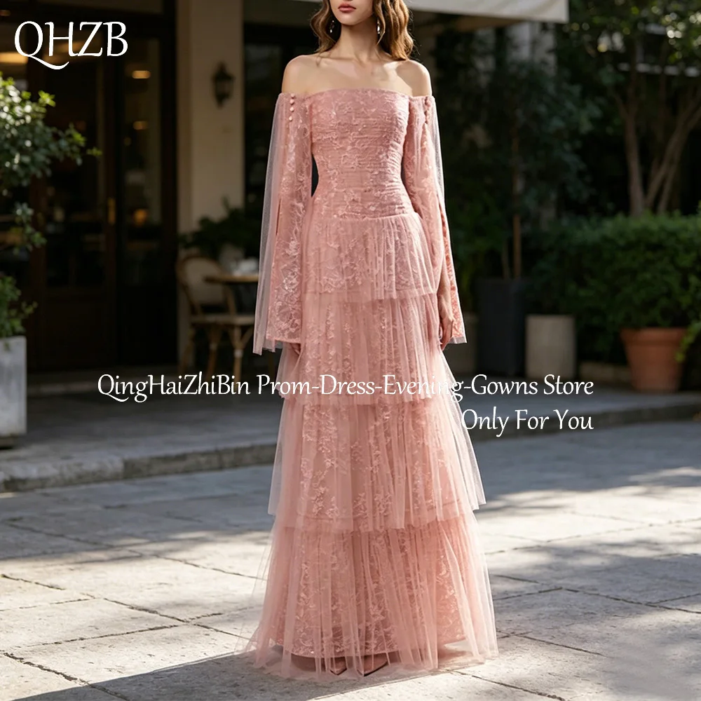 

Customized New In Tiered Elegant Evening Dresses for Special Occasions Floor-Length Sweep Train Women Gala Prom Party Dress 2026