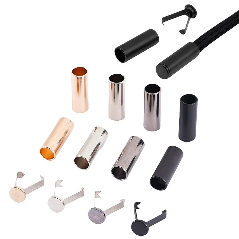 

[YU] 10/20 комплектов металлических заглушек для шнурков, кнопок-фиксаторов, концевиков для шнурков, колец-колокольчиков для сумок, обуви, одежды, аксессуаров для рукоделия