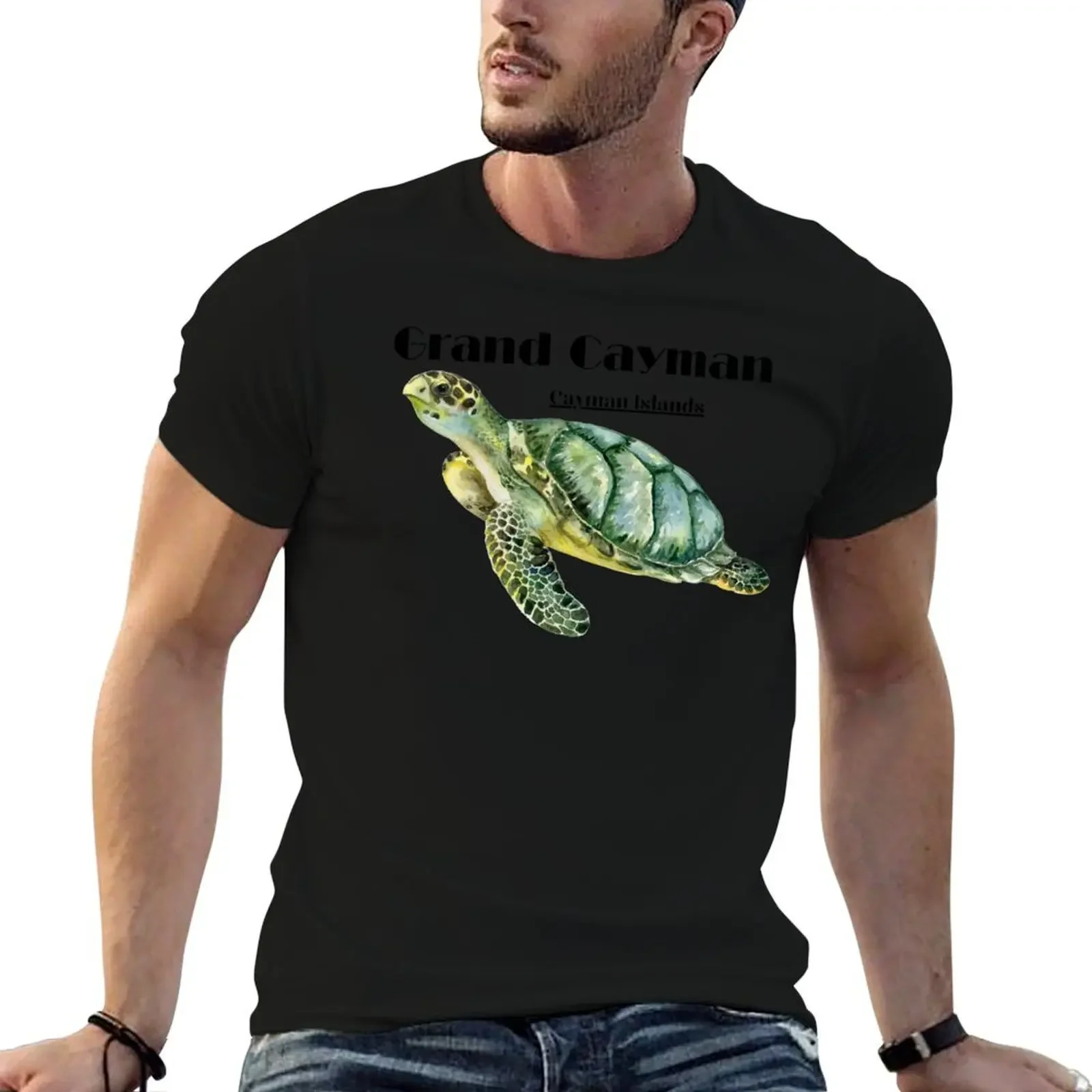 Grand Cayman, Cayman Islands T-Shirt street wear anime tshirt blanks quick-drying shirts men