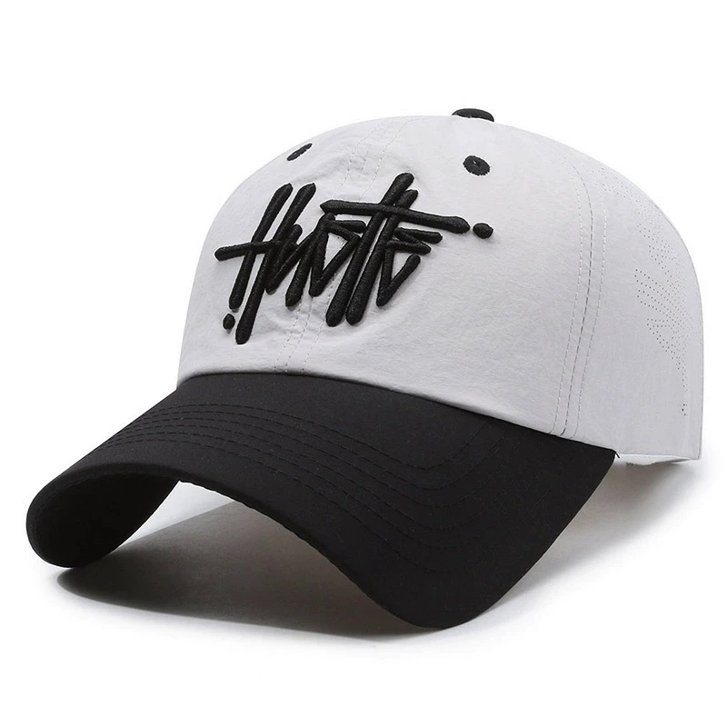 Streetwear Schnell Trocknende Dreidimensionale Brief Stickerei Baseball Kappe für Frauen Soft-Top Trendy Marke Baseball Kappe für Männer – Detail 10