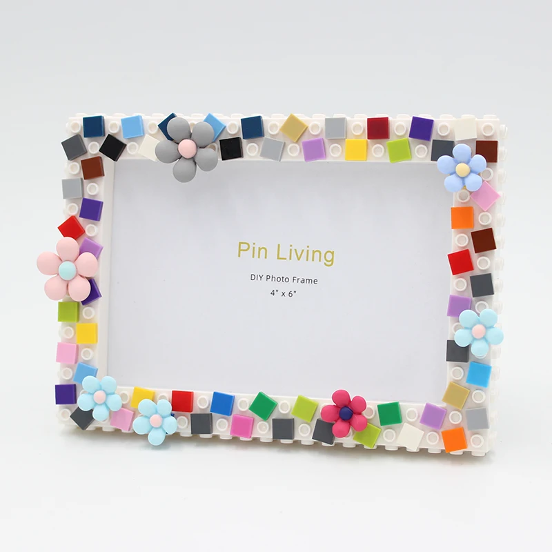1PC Diy  Photo Frame,Mosaic Picture Frame  Resin Flower Stage Setting Table