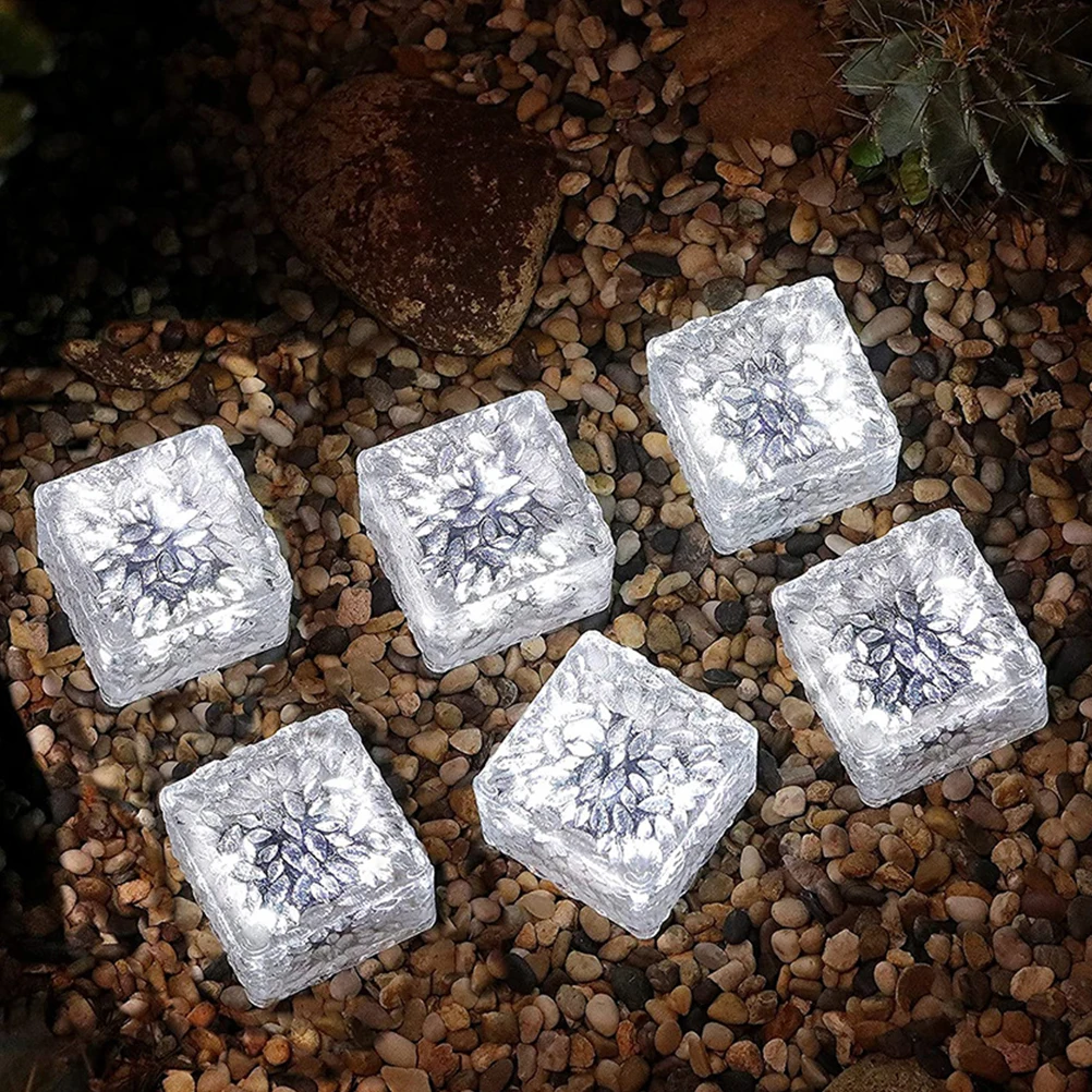Luces de ladrillo decorativas para exteriores, camino de césped, paisaje, cubo de luz para Patio, entrada, 2 uds.