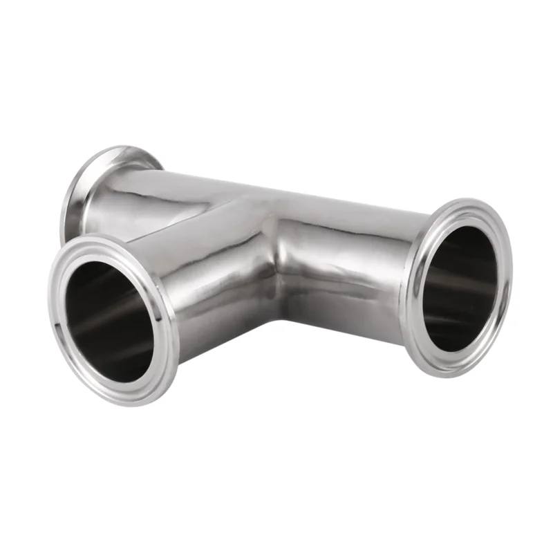 

ABRW-3 Pcs 1.5Inch 38Mm Sanitary Tri Clamp 3 Way Tee 304 Stainless Steel Sanitary Ferrule Tee Connector Pipe Fitting